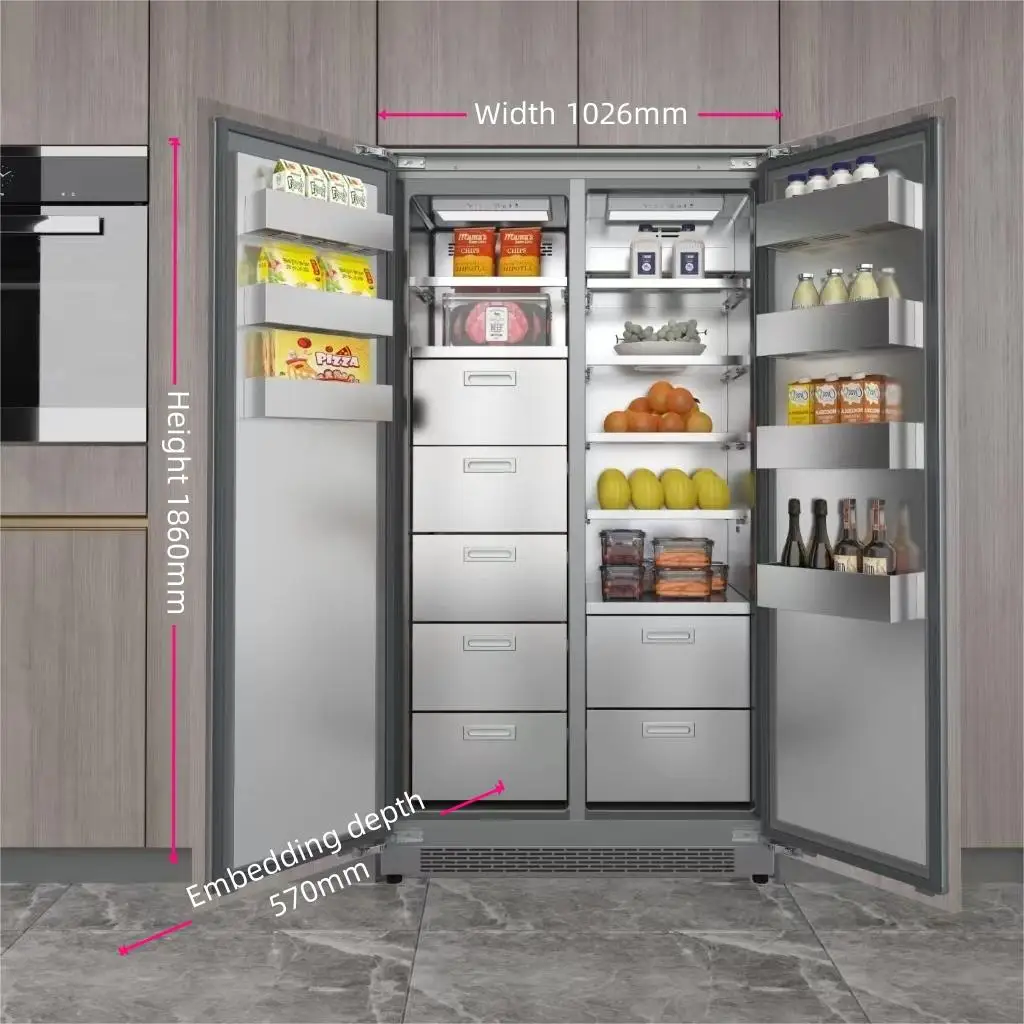 BCD-540WQB Direct Selling Built-in Refrigerator Inverter No Frost Refrigerator