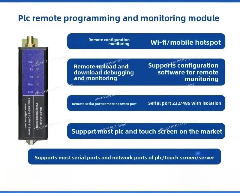 

PLC remote programming debugging download communication module is suitable for multiple brands