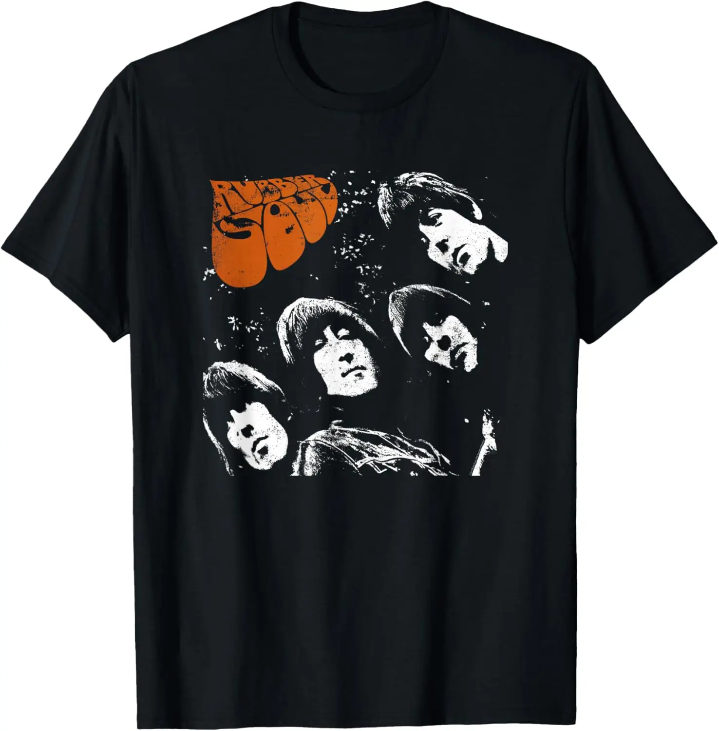 - Rubber Soul T-Shirt 100% Cotton Trendy Y2K Short-Sleeve Tee – Soft, Quick-Drying, & Moisture-Wicking; Ideal Sports Casual