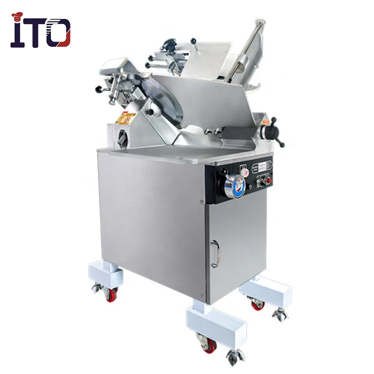 Powerful meat cutting machine commercial vertical meat electric slicer cutter machine