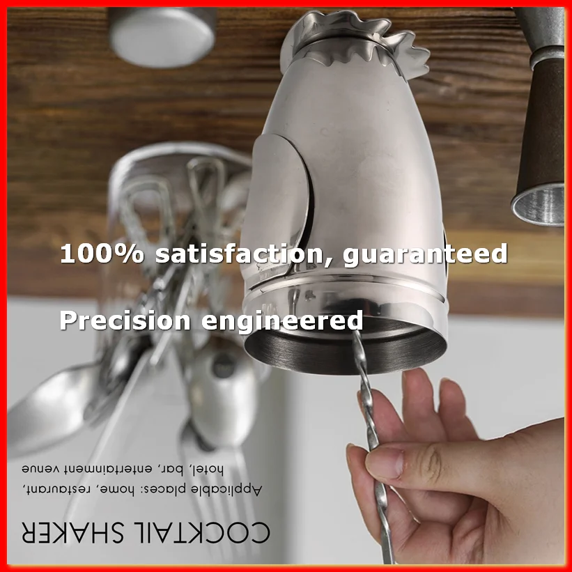 Coctelera de 500 ml, coctelera de acero inoxidable con forma de pingüino para barman, mezclador de bebidas, botella de vino, accesorios para vino-A09G