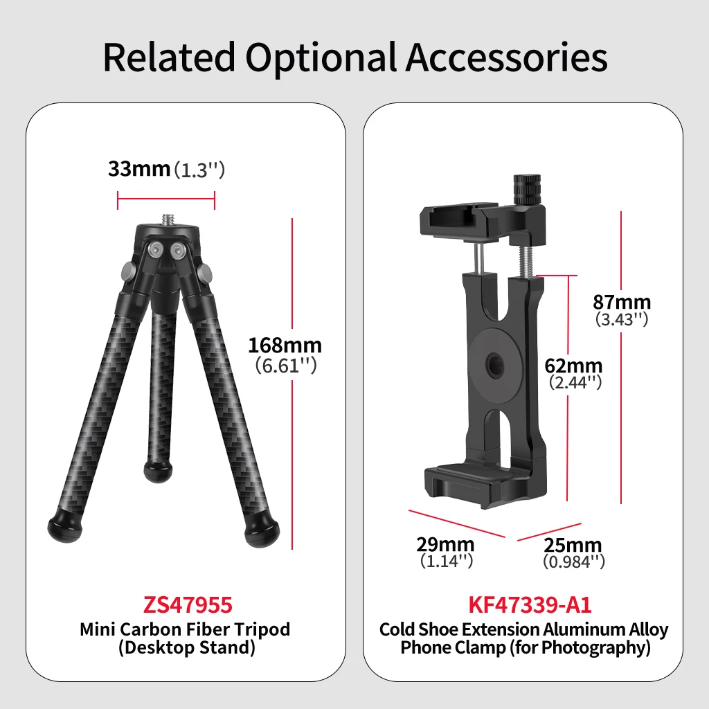 3-Positionen 360 ° Drehbare Stativhalterung Multi-Kamera-Erweiterungshalterung ARRI-Adapter für GoPro DJI Pocket4 Smartphone LED Live-Streaming – Detail 22