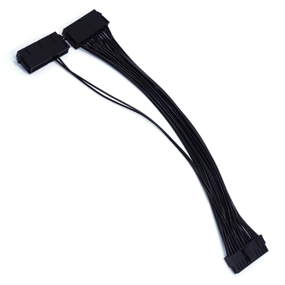 24 Pin Power Supply Extension Cable Dual PSU Mining Cables for Computer Adaptor Cable for BTC Riser Miner