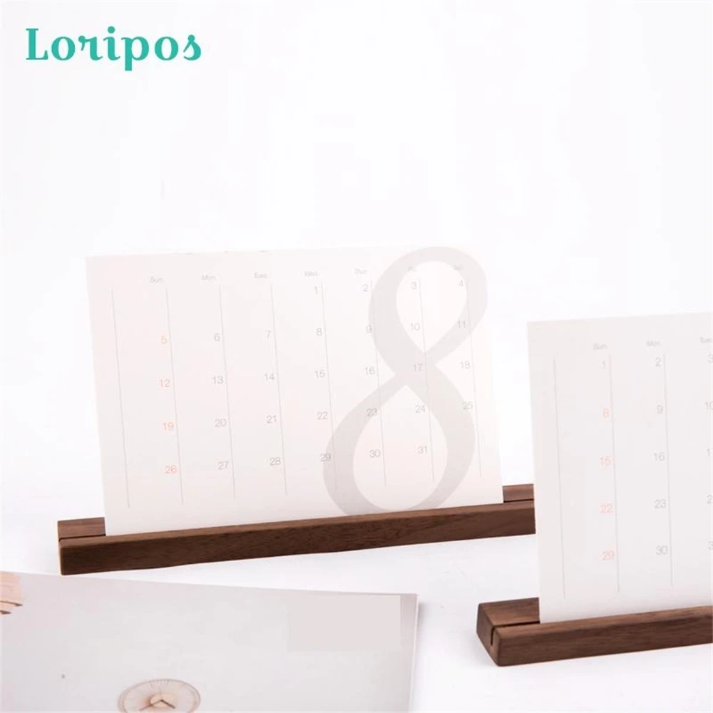 Solid Wood Note Clip Calendar Holder Stand Photo Display Stand Creative Wedding Desktop Picture Clip Wooden Name Card Label Rack