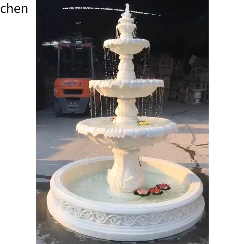 Wedding Fountain Decoration Outdoor Courtyard Water Feature Garden Fish Pond Flowing Water Sculpture Ornament