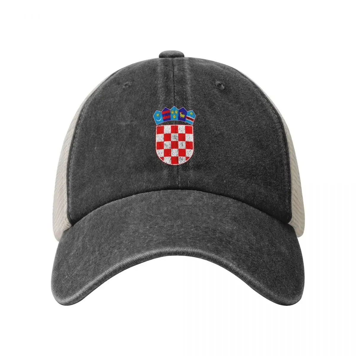 Vintage Croatia Croatian Flag - Hrvatska Sahovnica Baseball Cap Fishing cap New In The Hat Streetwear Women's Hats 2025 Men's