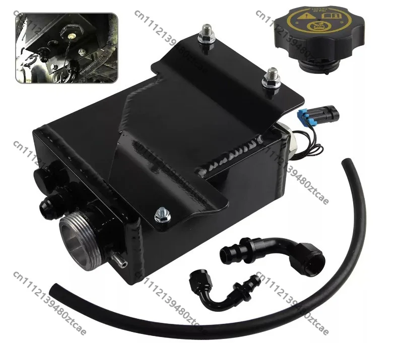 Upgraded Aluminum Coolant Reservoir Tank, Radiator Overflow Expansion Tank, Car Modified Aftermarket Replacement Parts