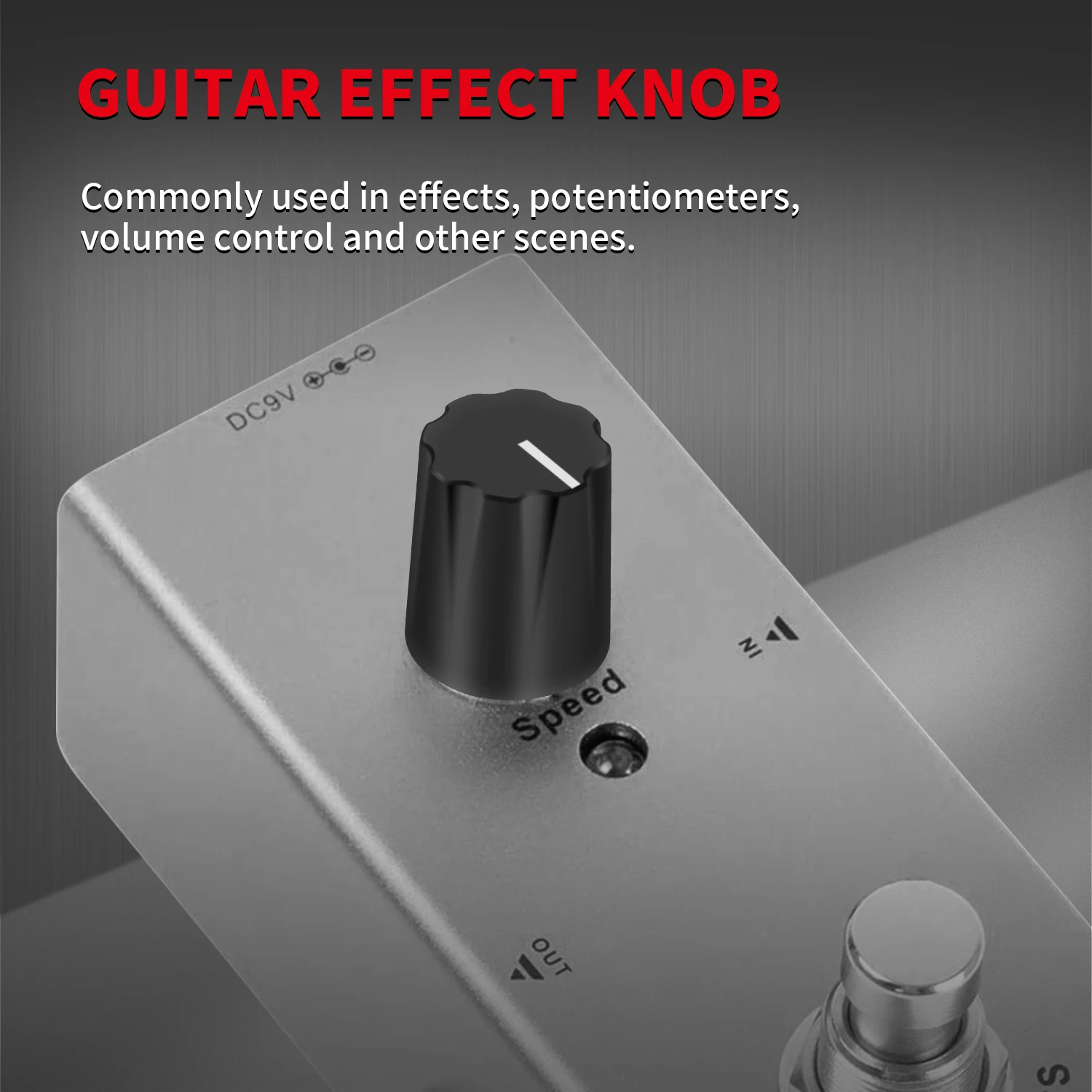 Daiertek 10 stücke schwarz davies 1900h Klon Gitarren effekt Pedal knopf Welle Stellschraube für Verstärker Amp Boss Lautstärke regler