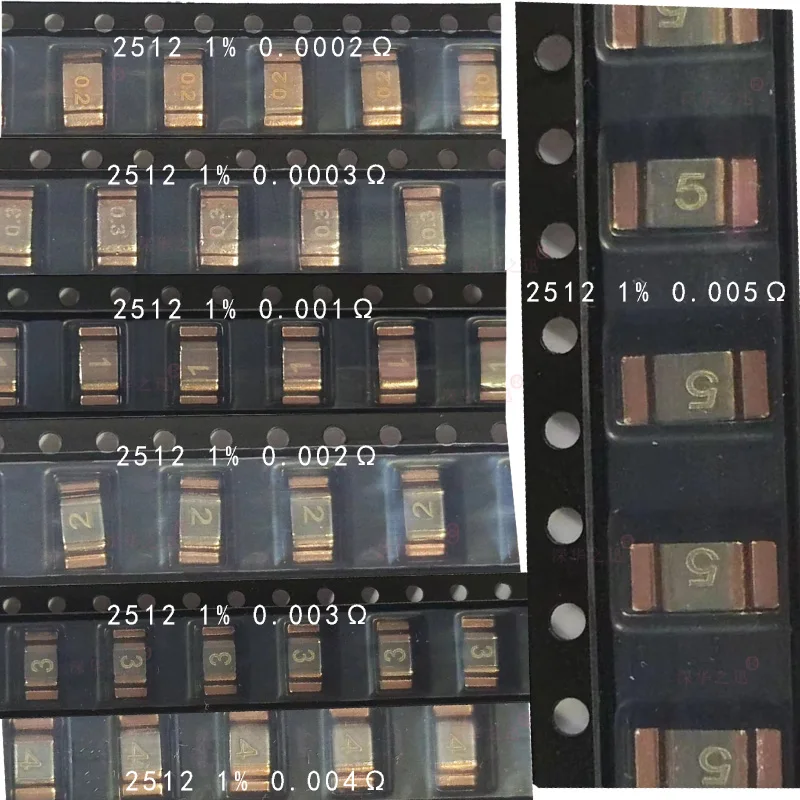 

50PCS new original precision 2512 Mn copper milliohm resistor 3W1%R001R002R003R005 Karma sampling Patch Shunt resistor