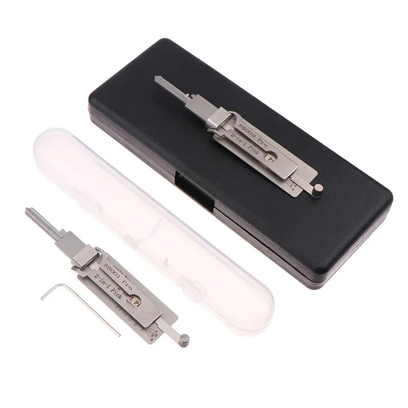 2-in-1 Key Decoder SS001 Precision Hook and Pick Set Lock Decoder Car Maintenance Hand Measuring Tool O-ring Pickup Repair Kits