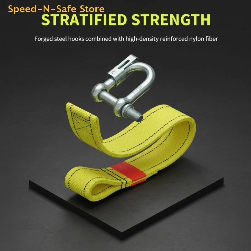 4/5 Meter Tow Rope For Truck Snatch Strap Off-road Towing Ropes Trailer Winch Cable Belt Car Traction