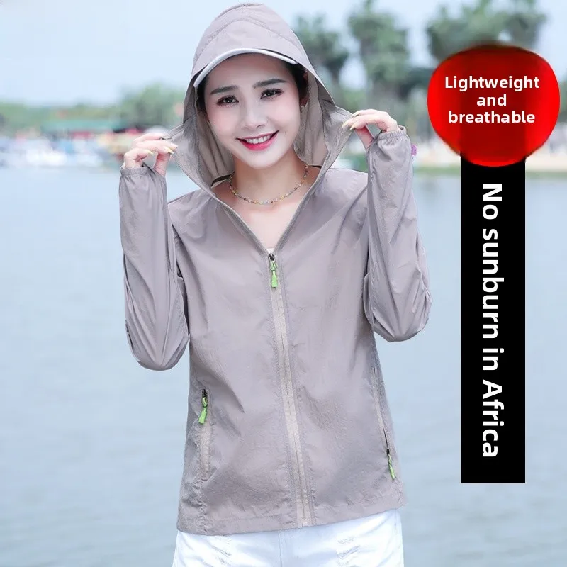 Women's Ice Silk UV Protection Clothing Breathable Lightweight Summer New Outdoor Sunscreen Coat TUCANO Brand Polyester Fiber