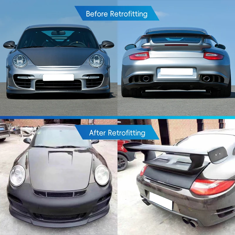 Customized Automotive Body Modification Kit2009-2013 911 997 Car Modification Upgrade GGT3 Front Bumper Side Skirt Rear Bumper S