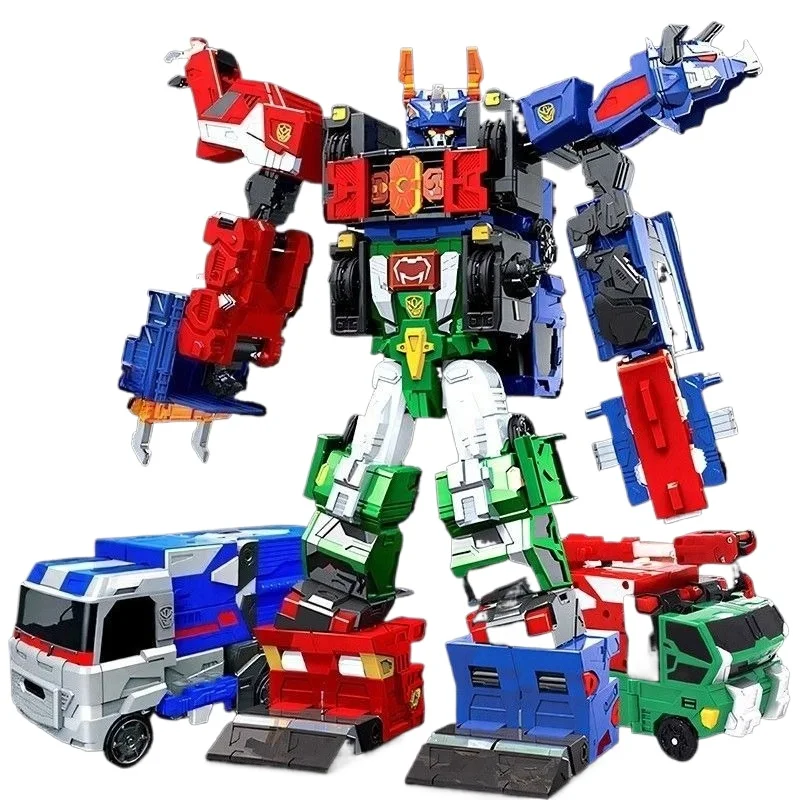 Olá carbota robô brinquedo 2 em 1 gelo-fogo guerra deus transformando carro figura de ação 11.8 ''/30cm veículo robô modelo presente para crianças meninos