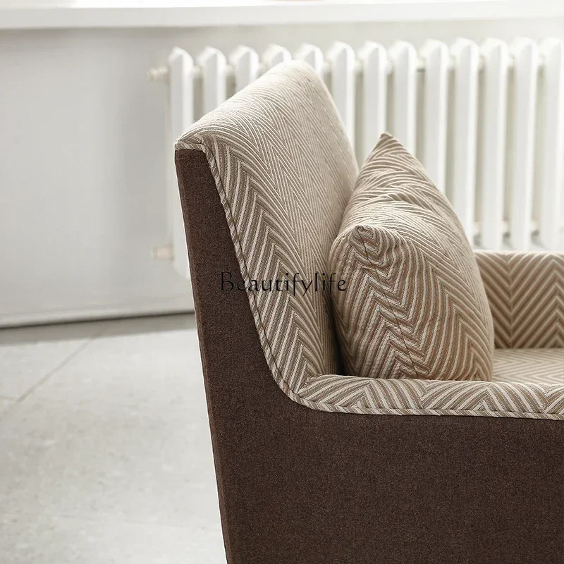 كرسي أريكة إسكندنافي بتصميم جديد كرسي ترفيه فردي إيطالي بسيط أمريكي فاخر SS 8617 #6