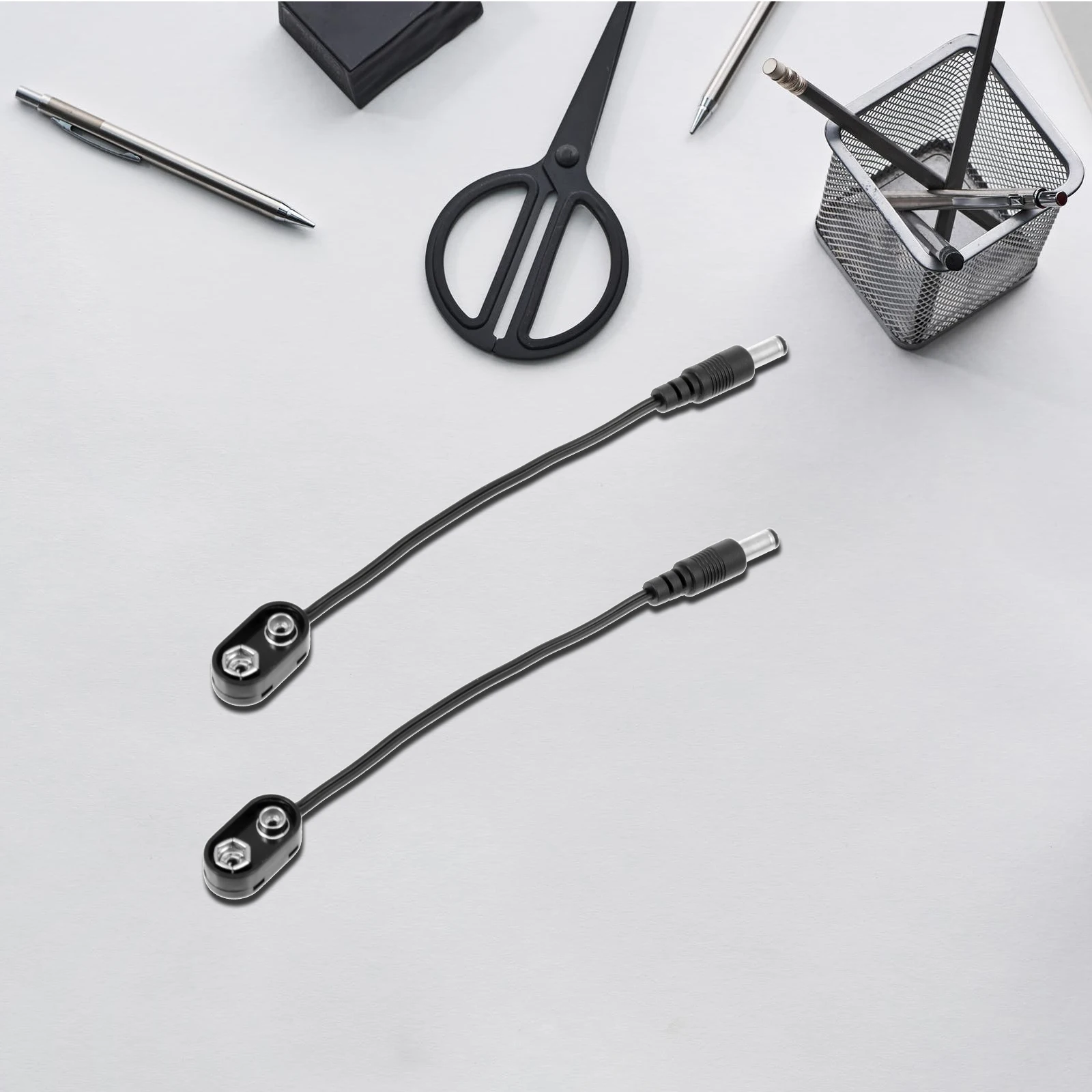 

2pcs Effector Clip Converter Cable For Musical Instruments Durable Musical Instrument Effector Accessory Power Supply