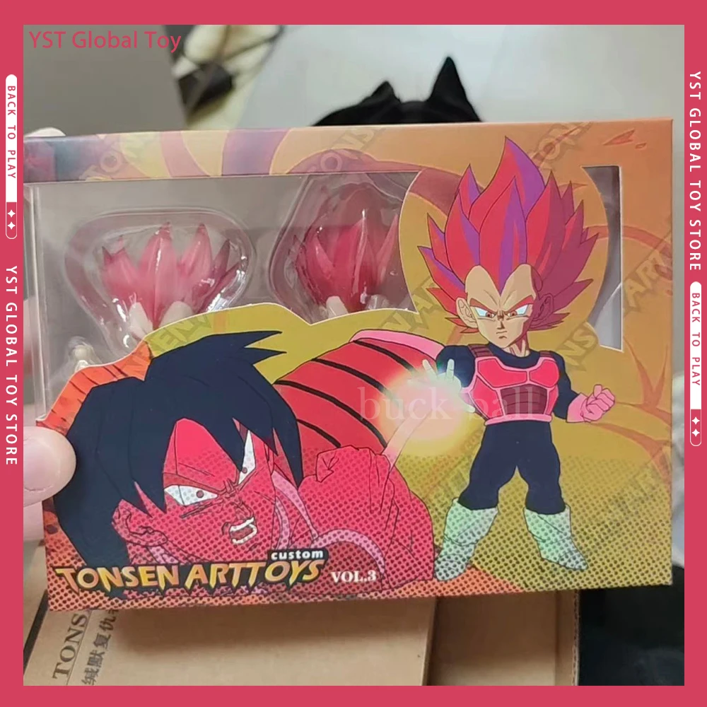 

Tonsenarttoys Dragon Ball Z Vegeta Heads Anime Figure Super Saiyan Primitive Prince Berserker Action Figures Model Doll Toy Gift