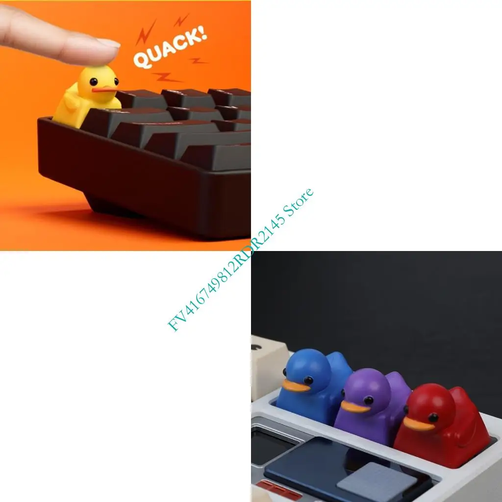 

B2EF -смола Keycap Cartoon Duck ESC Keycap, настроенный для механических переключателей