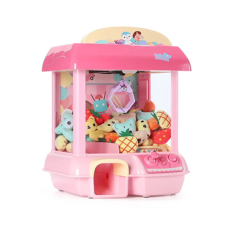STLF Children's Coin Operated Claw Machine Remote-controlled Candy Grabbing Machine Small  Doll Machine Birthday Gift
