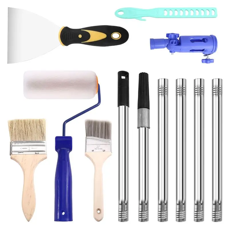 A19F-Paint Brush Extender Multi-Angle Design For Paint Pole Extension Device Removable Extension Rod For High Ceiling