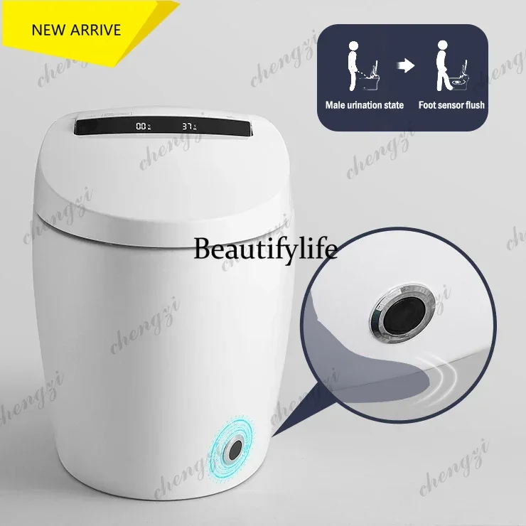 AB01  Smart Toilet ,Modern Automatic open Self Cleaning Ceramic Bathroom WC Intelligent Sanitary Ware Bidet ,with Tank ,Remote
