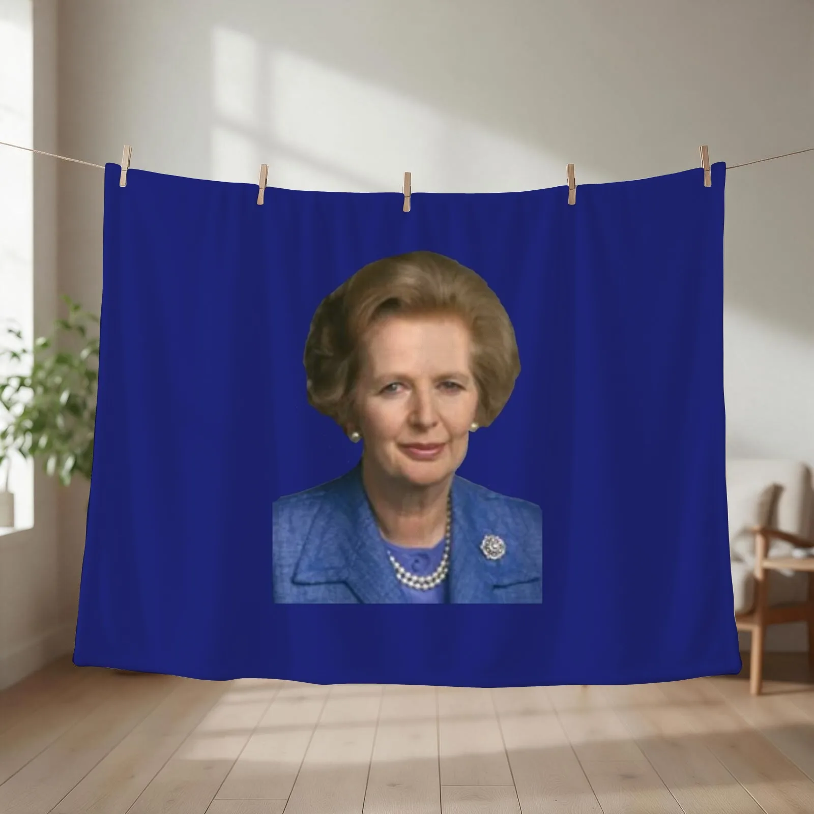 The Iron Lady Throw Blanket couch cozy soft plush fuzzy picnic outdoor blanket