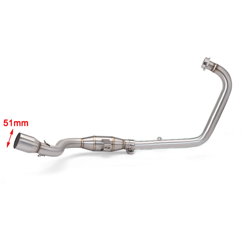 For SUZUKI GIXXER 155 GIXXER155 GSX150F SF155 Motorcycle Exhaust System Escape Front Tube Link Pipe Connect 51MM muffler
