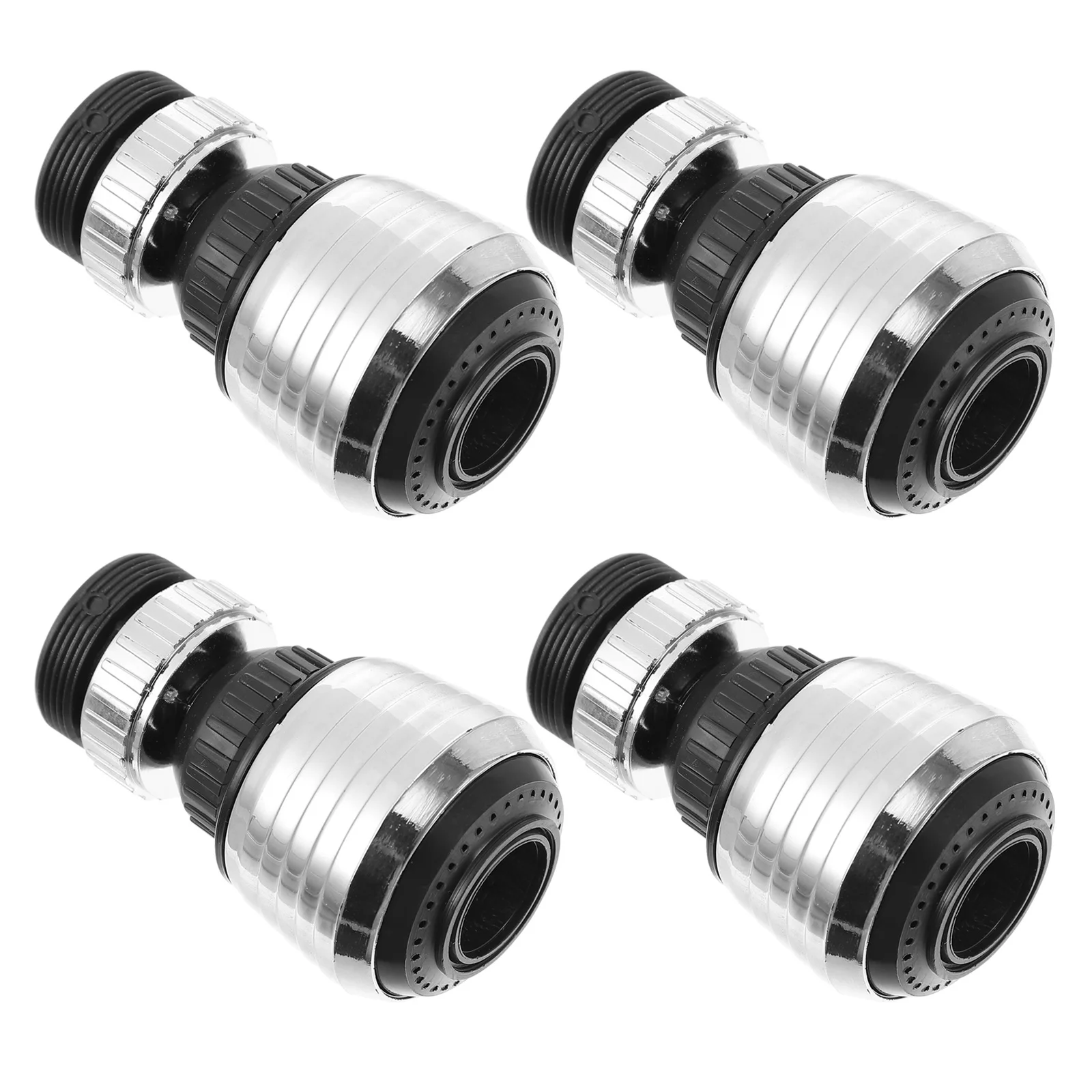 

4 шт. головка распылителя для крана 360 ° Вращающийся аэратор для раковины, толстый, прочный, прочный, для кухни, прачечной, ванной комнаты, гибкий, простой в установке