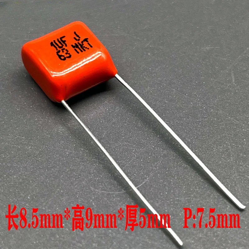 20 Buah PILKOR BC MKT 1Uf 1.0Uf 105 63V 100V CBB Kapasitor Film Tipis Frekuensi Tinggi