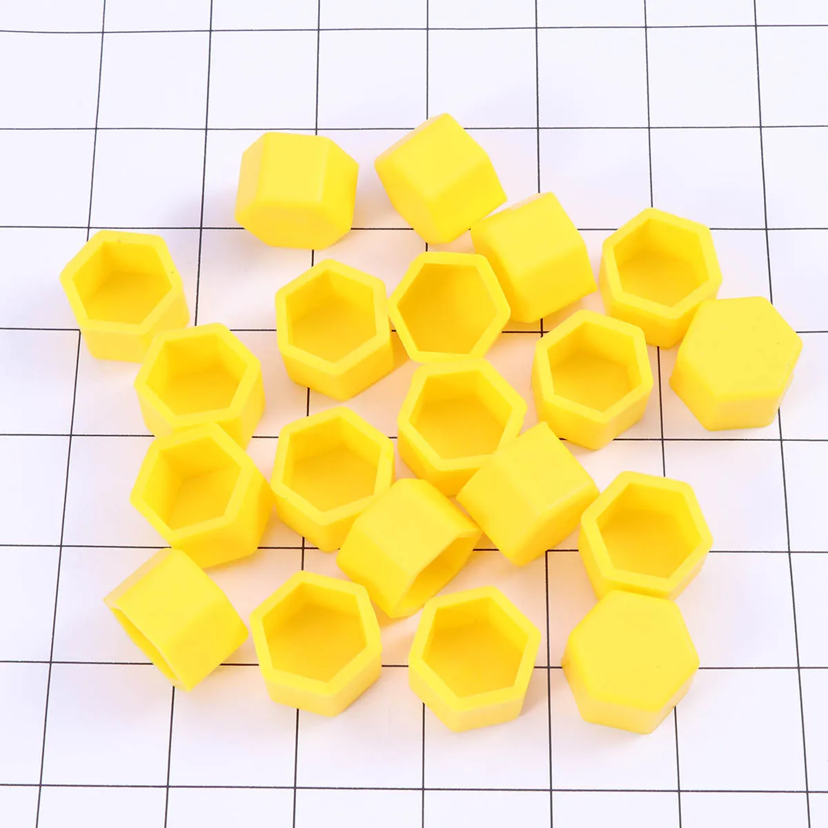 

20pcs Silicone Nut Covers Lug Nut Covers 19Mm Yellow Tough Bolt Protector For Car Wheels Lug Caps Enhances Finish