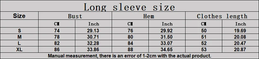 Size chart and fit details
