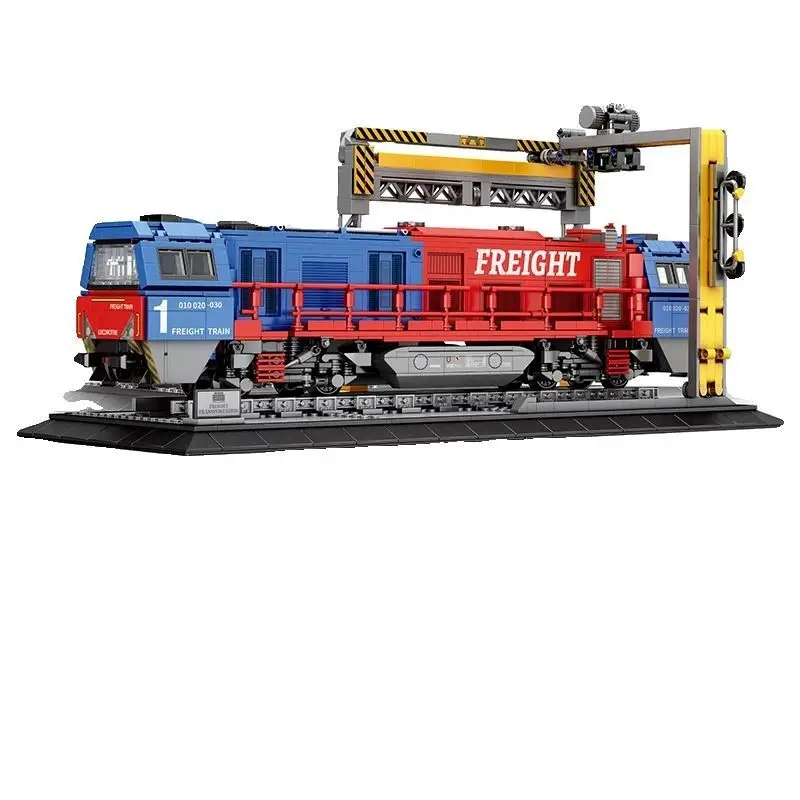 MOC 66021 Technical City Trains G2000 European Freight Train Building Blocks Brick Transport Railway Chridren Toy Christmas Gife