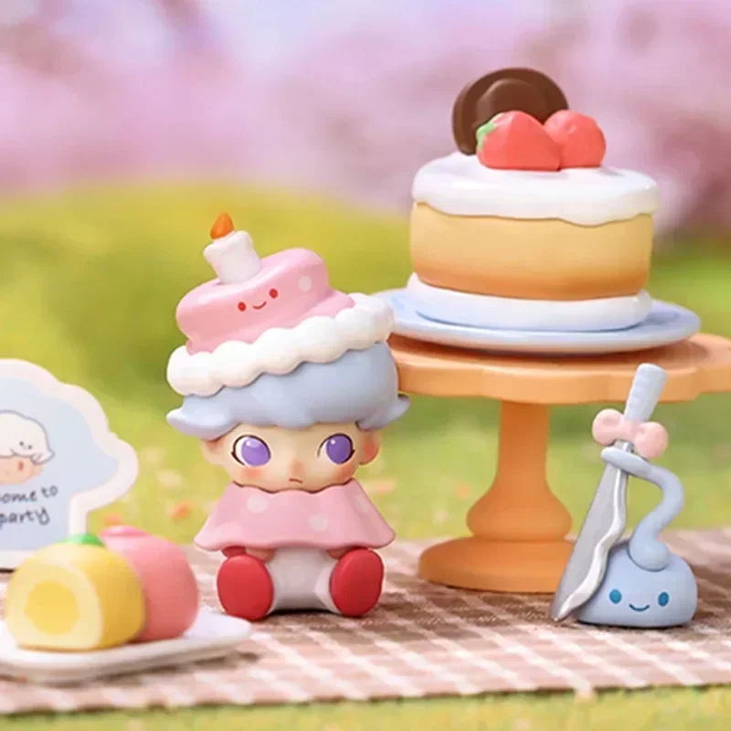 POP MART Dimoo Kawaii Anime Action Figure Outgonging Together Series Blind Box Mystery Surprise Toy for Collectors
