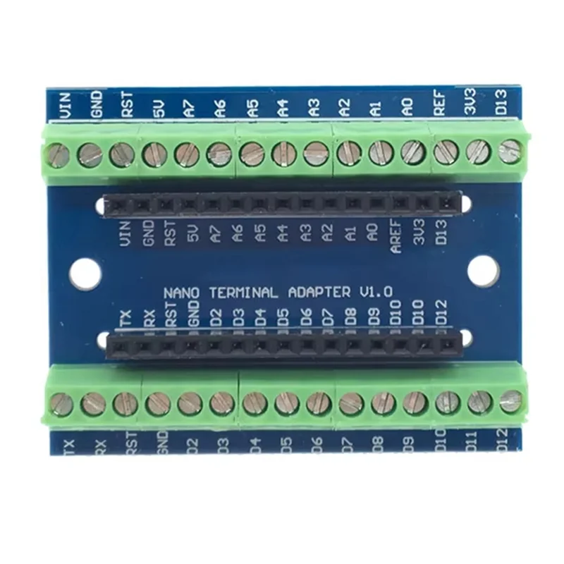 ABFA NANO IO Shield Expansion Board For Arduino UNO,Terminal Adapter,Simple Extension Plate,Compatible With AVR ATMEGA328P