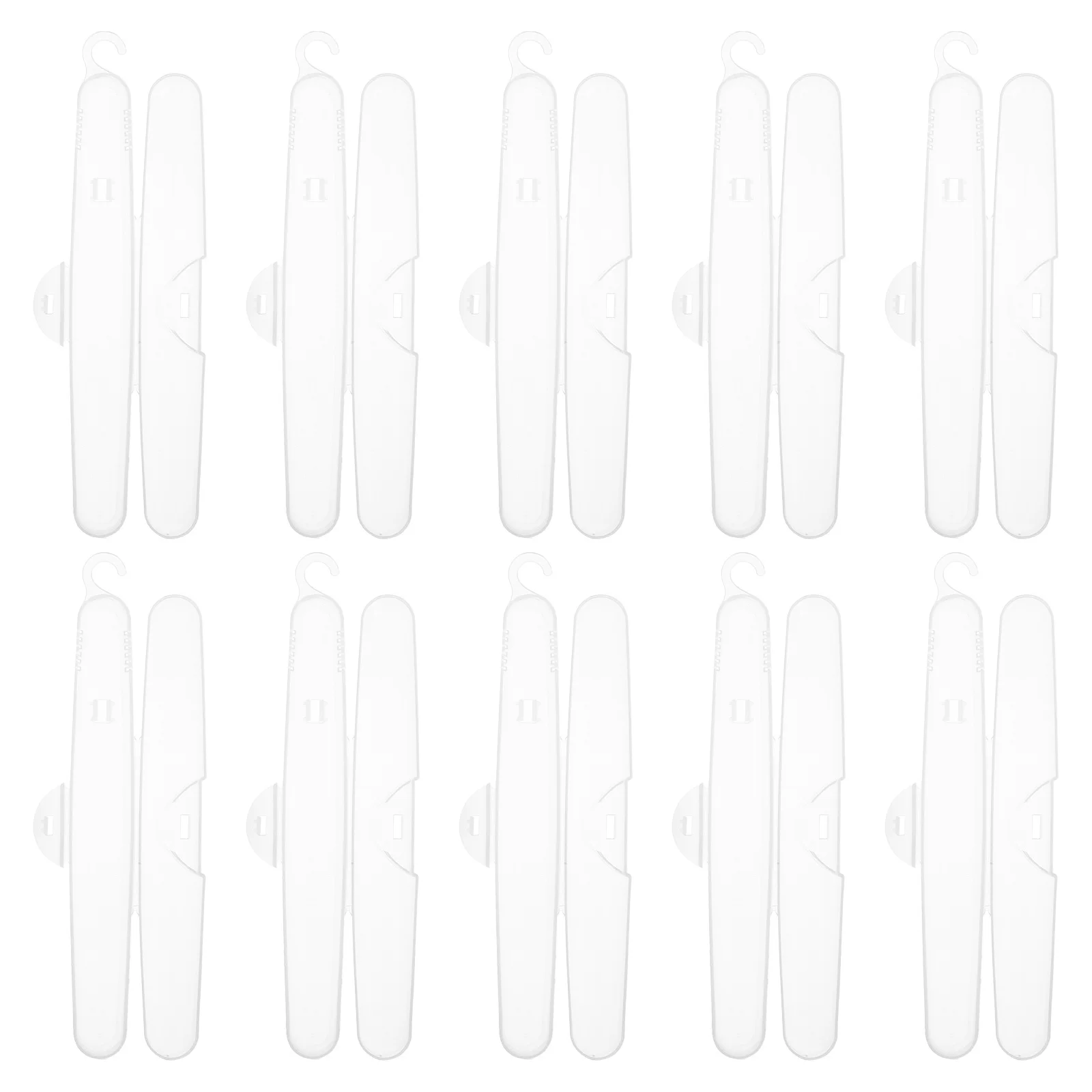 10 قطعة صندوق فرشاة الأسنان مادة PP المحمولة فرشاة الأسنان تخزين حالات السفر المنظم في الهواء الطلق حامل حماة فرشاة أسنان نظيفة #2