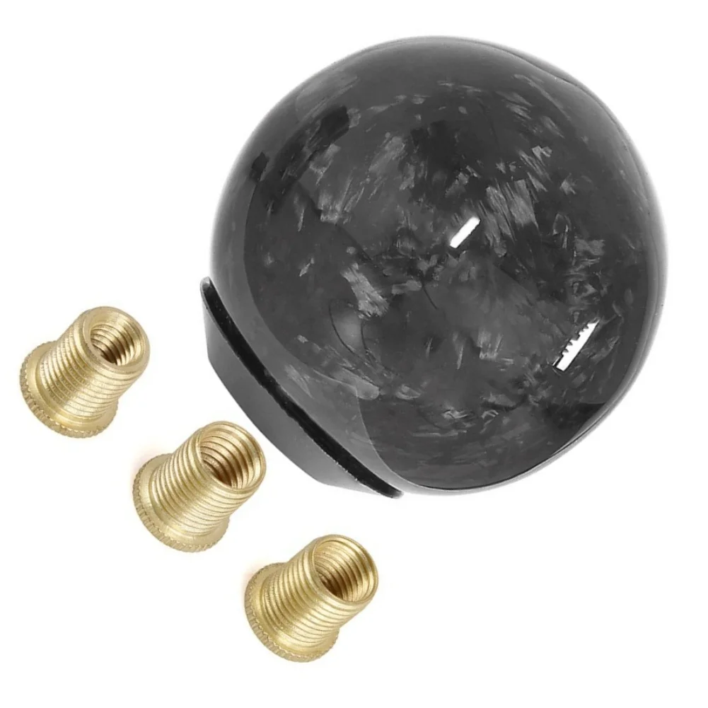Automotive Carbon Fiber Shift Knob Compatible with For Most Manual and Automatic Gear Systems Using Standard Thread Patterns