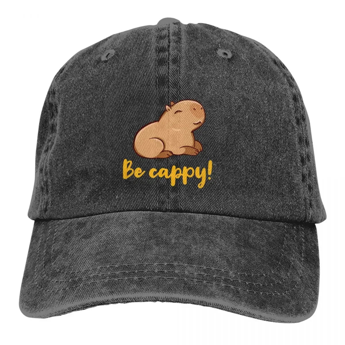 Be Cappy Baseball Cap Men Hats Women Visor Protection Snapback Capybara Capybaras Cute Animal Caps