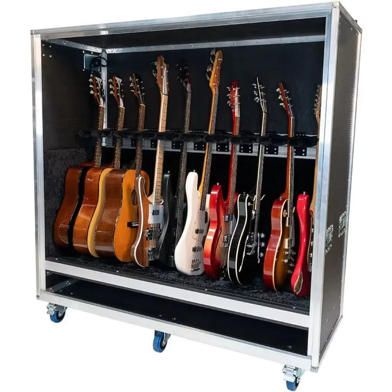 X-BASON Multiple Guitar Case 8 Spaces  10 Spaces Guitar Vault Flight Case