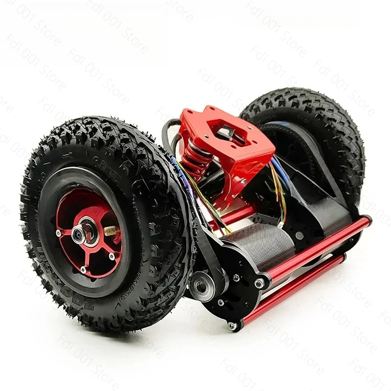 Four-wheel Drive Electric Skateboard Skateboard Belt Drive Frame Longboard Mountain Board 11-inch Bracket 8-inch Tire Double