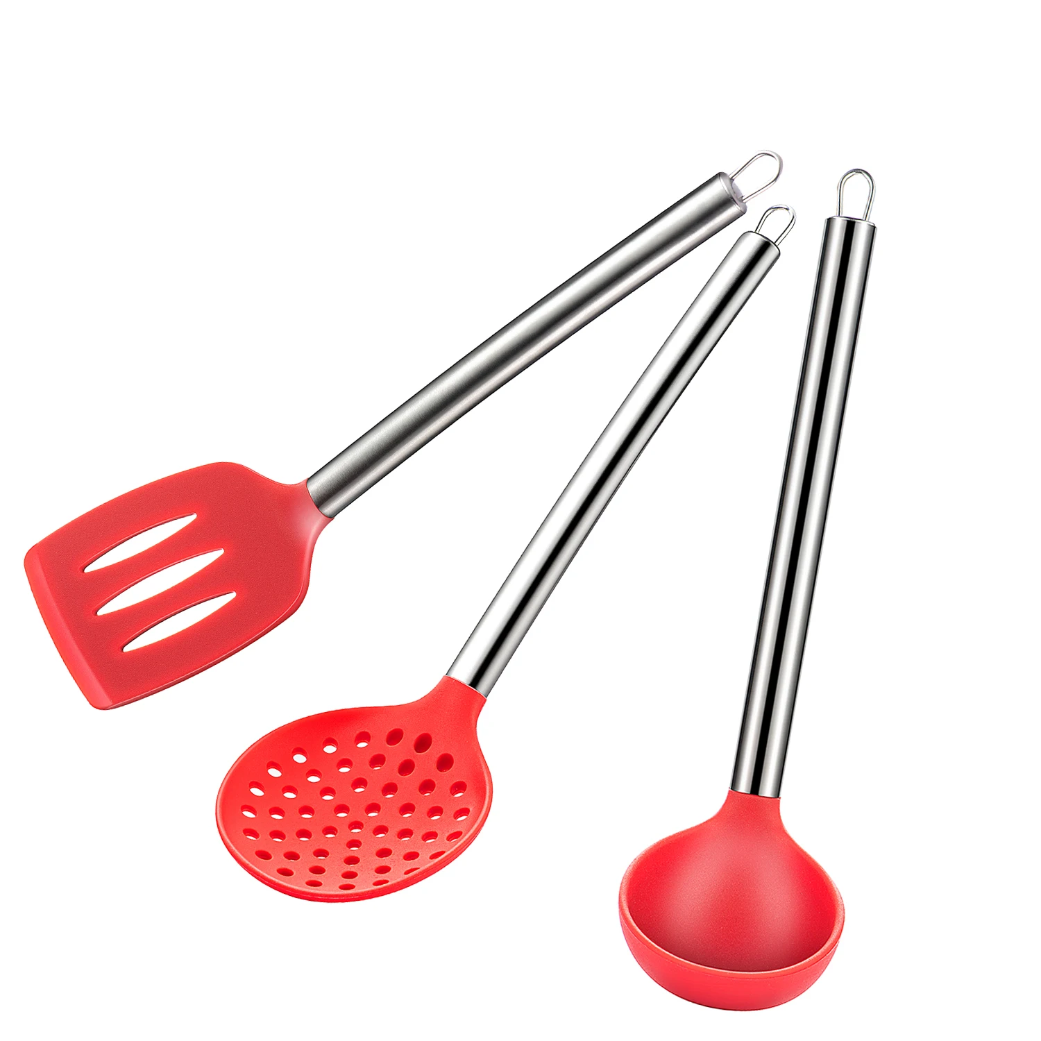 1Pc Silicone Solid Non Stick Kitchen High Heat Resistant Cooking Utensils Ideal Cookware for Fish, Eggs