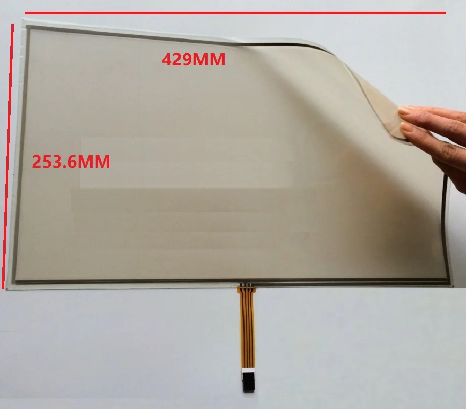 

18.5inch 4 Wire Foldable Flexible Film To Film 429*253.6mm Soft Touch Screen Panel with USB Controller Kit 429x253.6mm