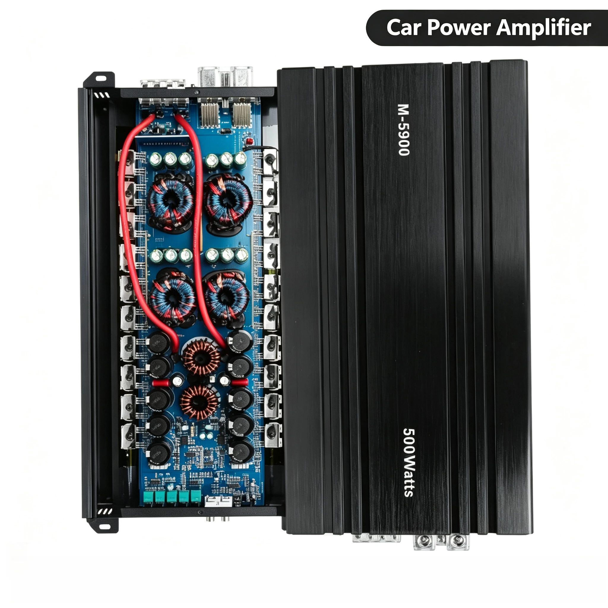 12V 5000 Watts Mono Class D Car Subwoofer Amplifier High Power Bass Audio Amp Vehicle Stereo Replacement Part