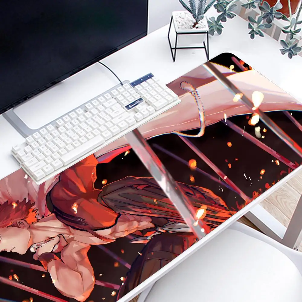 Anmie Fate Grand Order Emiya Shirou Mousepad Large Gaming Mouse Pad LockEdge Thickened Computer Keyboard Table Desk Mat