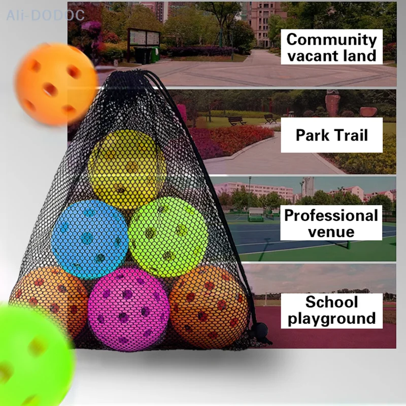 Pickleball Injection Molded Resilient 40-Hole Ball - TPE Elasticity Ball Outdoor Sports Playing Experience