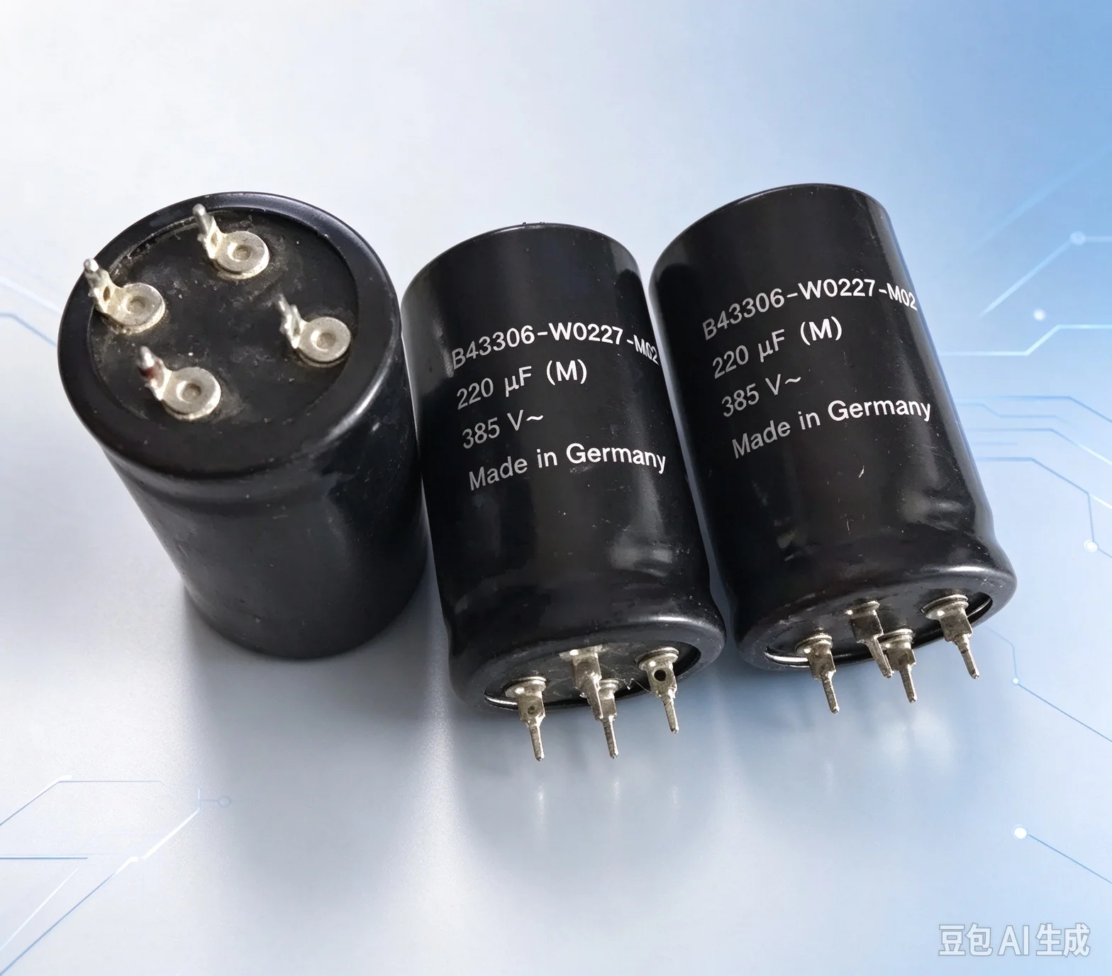 Pulled for Siemens S+MB 220uF 385V Electrolytic Capacitor   5pcs