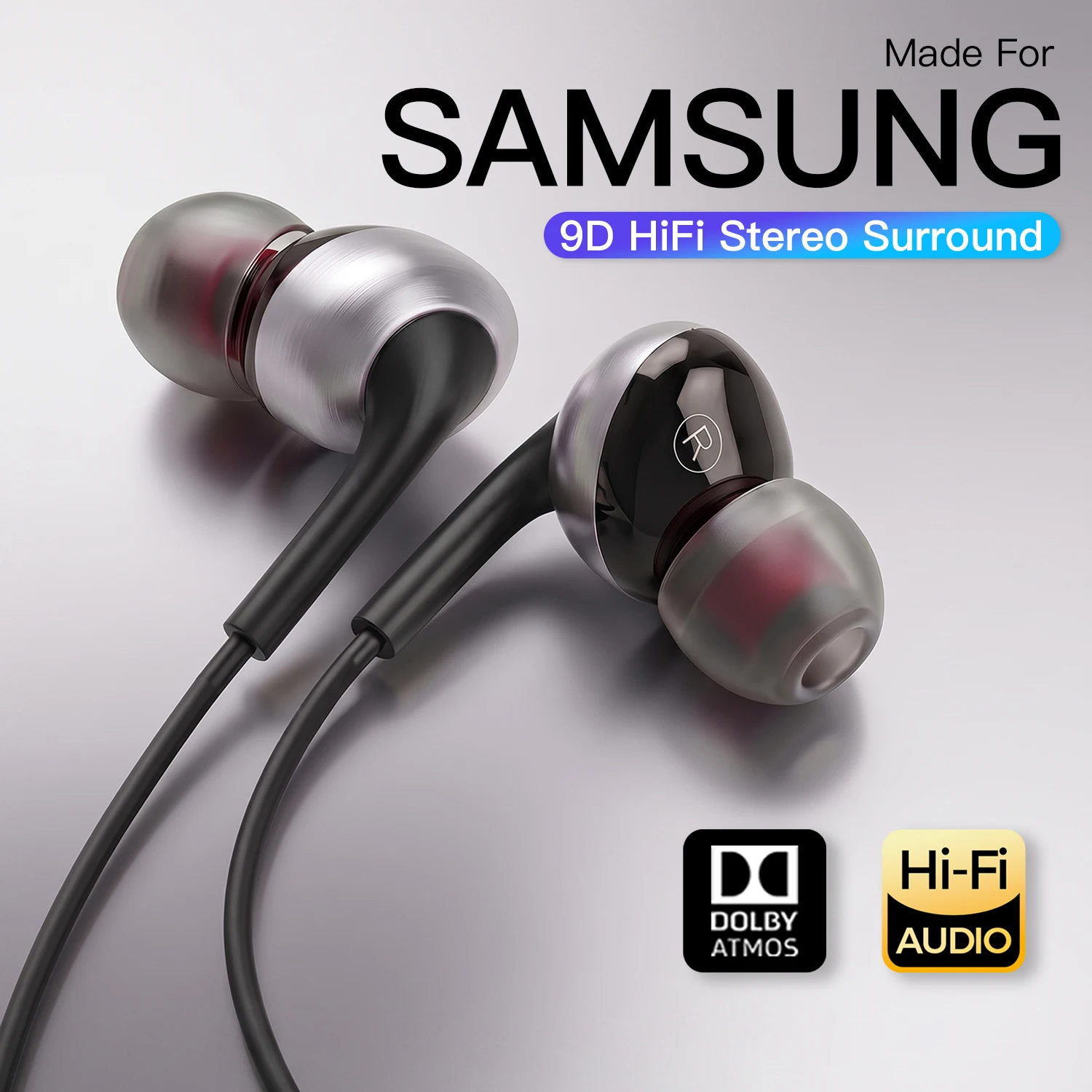 For Samsung Wired Headphones in Ear USB Type C Earphones 9d HiFi Stereo Earbuds For Galaxy S26 S25 S24 S23 S22 S21 Ultra A56 A54