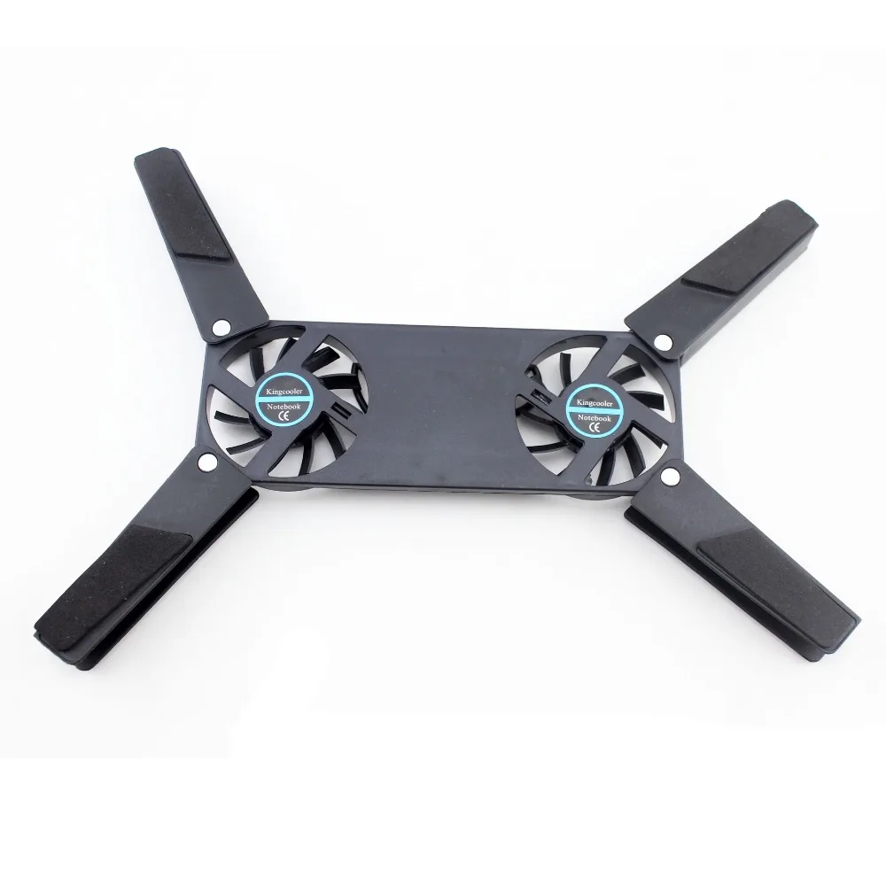 USB Mini Laptop Fan Stand Notebook Foldable Cooling Double Fan CPU Cooler For 7-15 inch Notebook Computer Laptop image 2