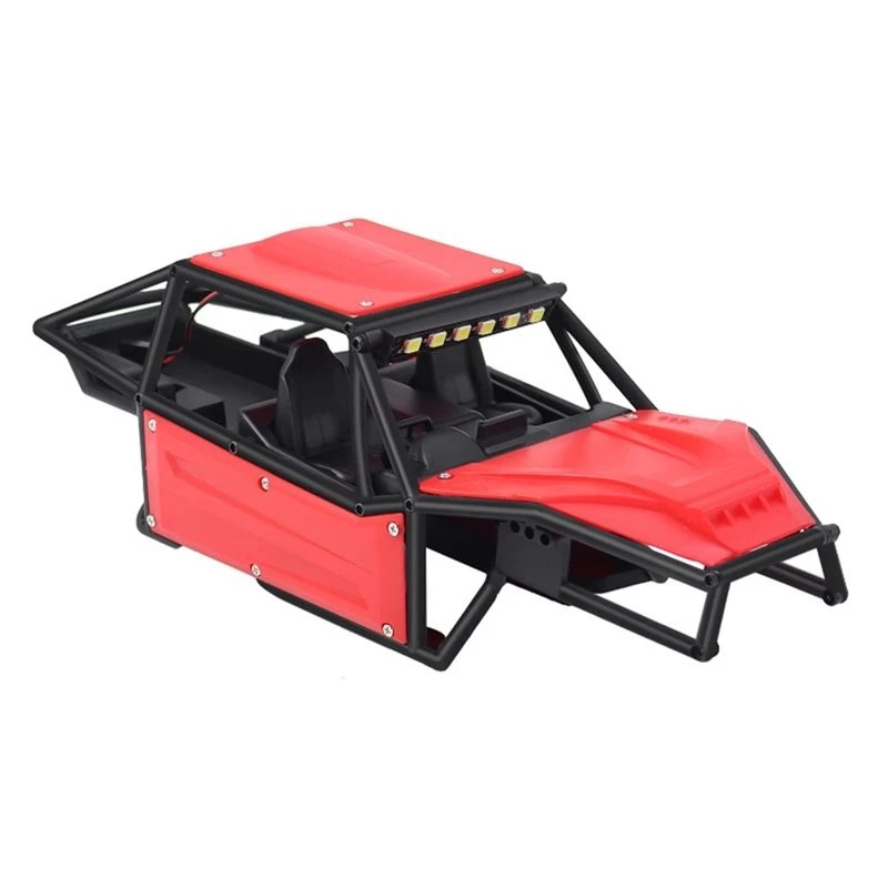 WOWFU-RC Car Body Shell Chassis Kit For 1/18 TRX4M RC Crawler Upgrades Parts Accessories Red