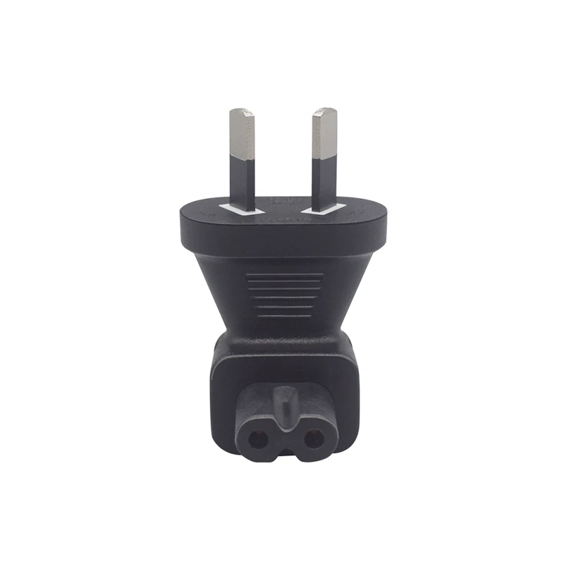 NCHTEK 90 Degree Angled Australia Au 2Pin Male To IEC 320 C7 Female Power Adapter Connector / 1PCS