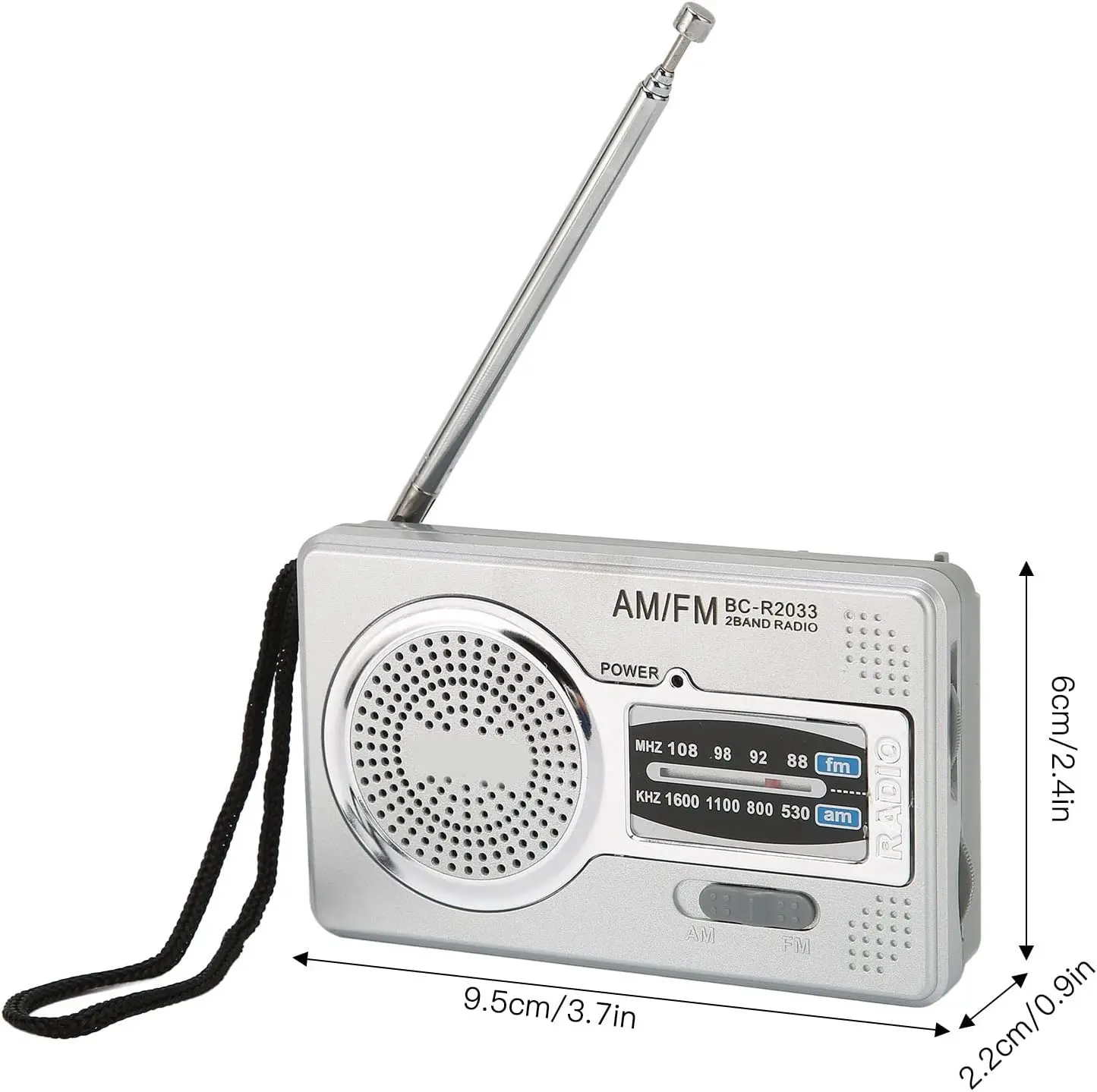 AM FM Transistor Radio,Portable Pocket Mini Radio Pocket Radio Small Walkman Radio with Loudspeaker